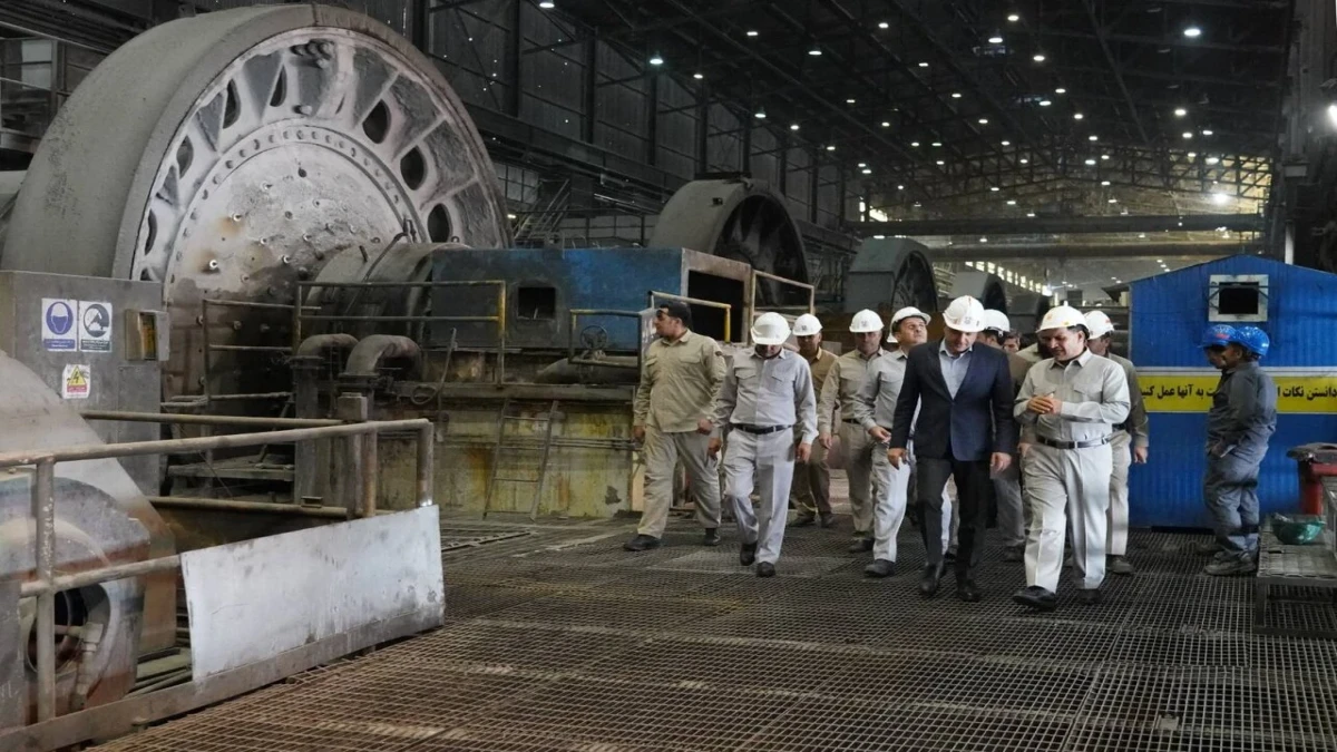بازدید مدیرعامل شرکت ملی مس از کارخانه تغلیظ مجتمع مس سرچشمه