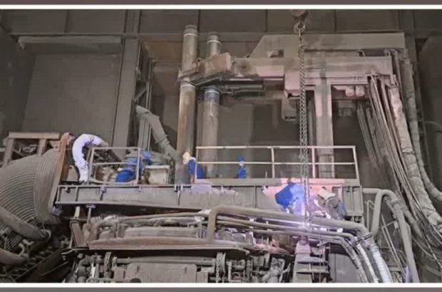 آغاز به کار کوره EAF کارگاه ذوب مجتمع صنعتی اسفراین پس از حادثه انفجار