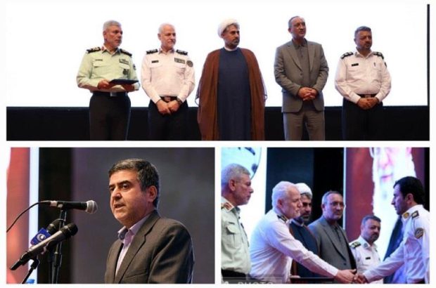 با حضور رئیس کل بیمه مرکزی از برترین های پلیس راهنمایی و رانندگی تقدیر شد
