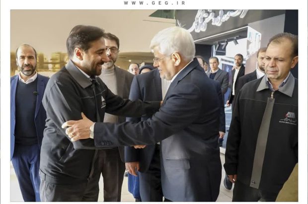بازدید معاون اول رییس جمهور از غرفه گل گهر در نمایشگاه باشگاه تولید و‌ تحول
