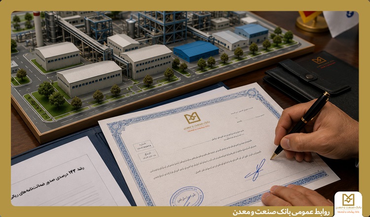 رشد ۱۴۳ درصدی صدور ضمانت‌نامه‌های ریالی بانک صنعت و معدن در سه‌ماهه نخست سال جاری
