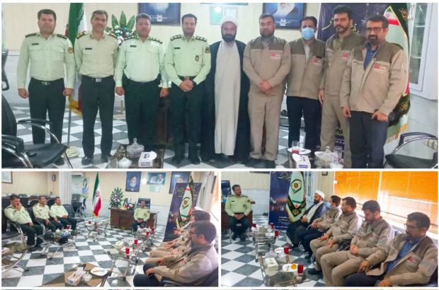 دیدار معاونین و مدیران مجتمع سنگ آهن سنگان با فرماندهی نیروی انتظامی شهرستان خواف
