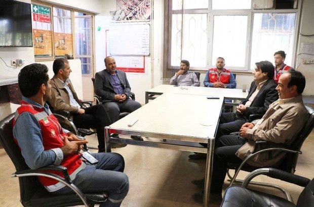 بازدید مهندس حیدر مدیر محترم مجتمع از واحد آتش نشانی شرکت آلومینای ایران به مناسبت روز ایمنی و آتش نشانی
