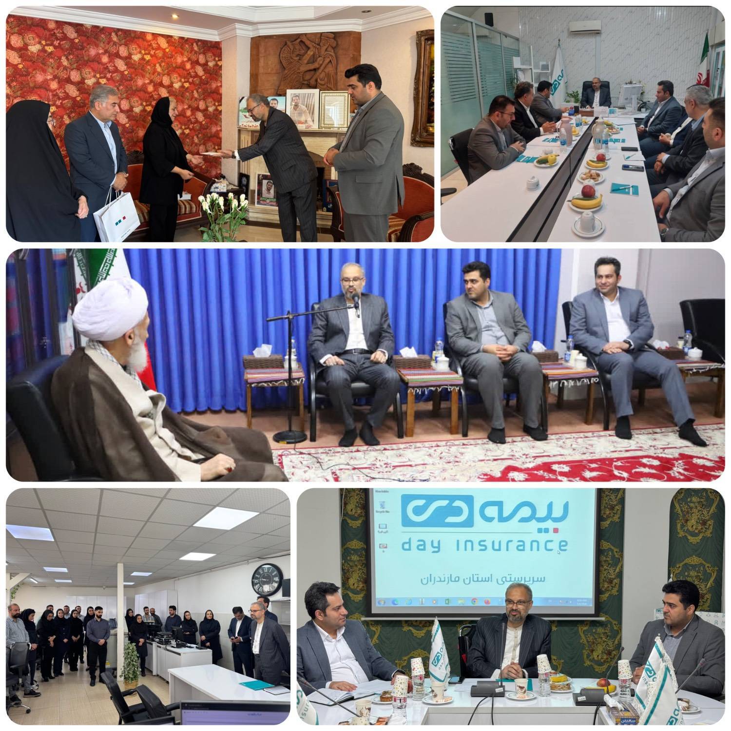 بازدید رئیس هیئت‌مدیره بیمه دی از استان مازندران
