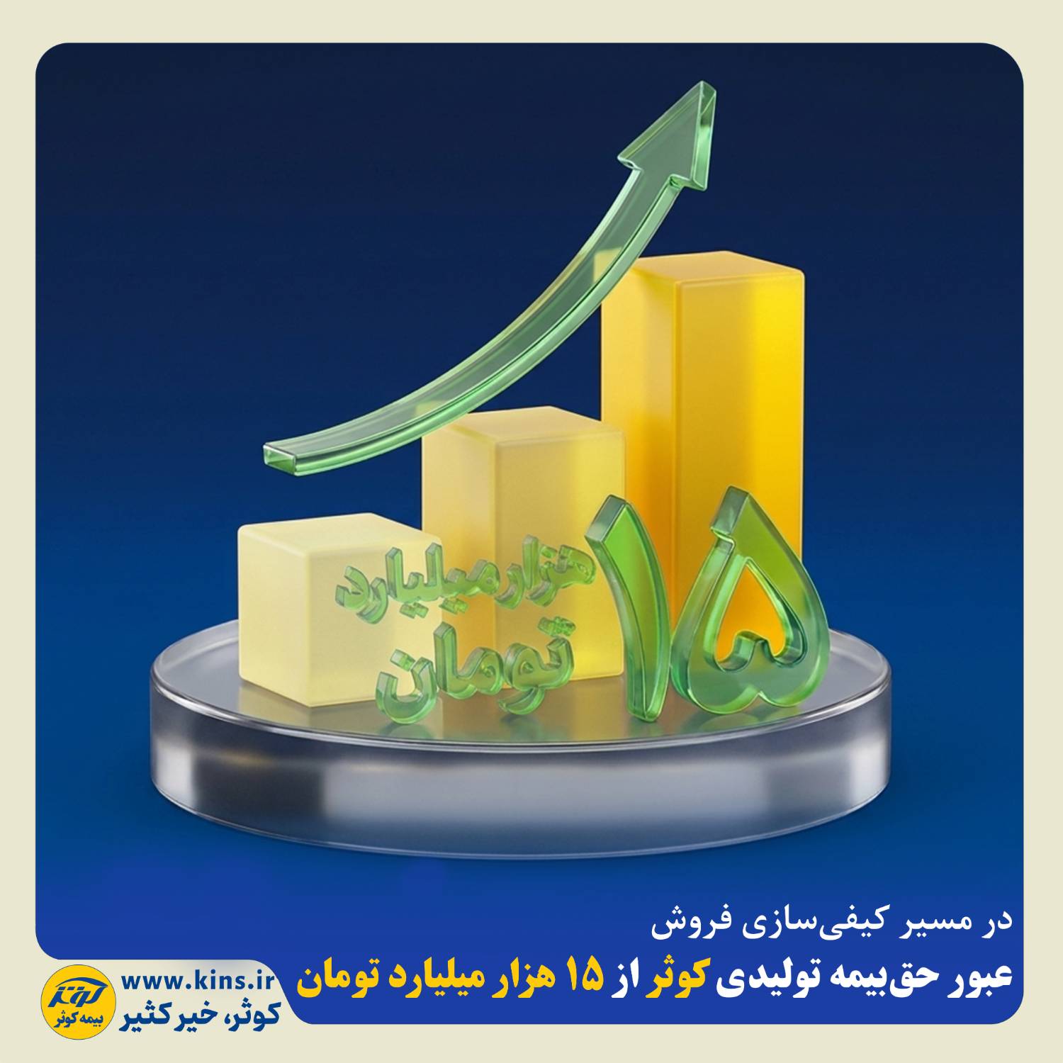 عبور حق‌بیمه تولیدی کوثر از ۱۵ هزار میلیارد تومان
