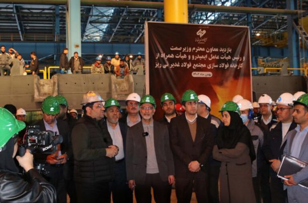 افتتاح اولین تصفیه خانه پساب صنعتی طرح های فولادی استانی در مجتمع فولاد غدیر نی ریز
