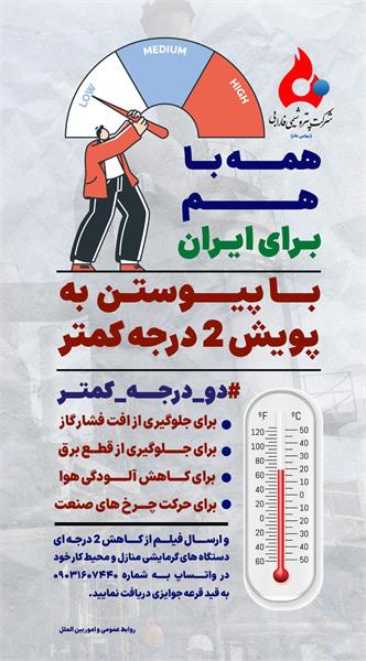خانواده پتروشیمی فارابی نیز به پویش ملی دو درجه کمتر پیوست

