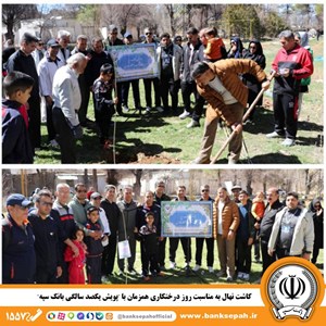 کاشت نهال به مناسبت روز درختکاری همزمان با “پویش یکصد سالگی بانک سپه”
