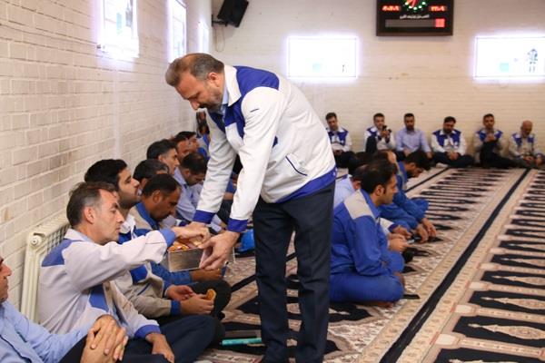 برگزاری مراسم میلاد حضرت امام حسن عسکری علیه السلام در شرکت فولاد امیرکبیر کاشان
